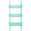 (Green) Wall Mounted Side Refrigerator Rack 3 Layer Shelf Kitchen Storage Rack 5