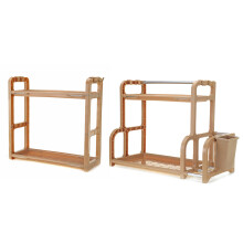 (#1) Kitchen Storage Rack Shelf Shelving Unit 2 Tier Multi-functional Shelf Standing Type Organizer