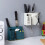 (Blue) Creative Multifunction Kitchen Storage Organization Drain Chopstick Cage Wall Mounted Spoon Fork Racks Holder 4