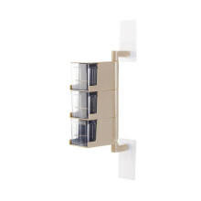 (Beige) Seasoning Box Creative Three-layer Rotary Practical Wall Mounted Flavouring Tool Condiment Box