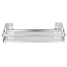 (30cm) Singe Layer Stainless Steel Rack Organizer Storage Wall Mounted Basket for Kitchen Bathroom Shower Shelf
