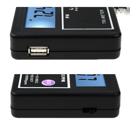 5 In 1 Water Quality Multi-parameter PH EC CF TDS(ppm) Temp Tester Meter Aquariums Hydroponics Pool Fish Tank Pond Drinking 2