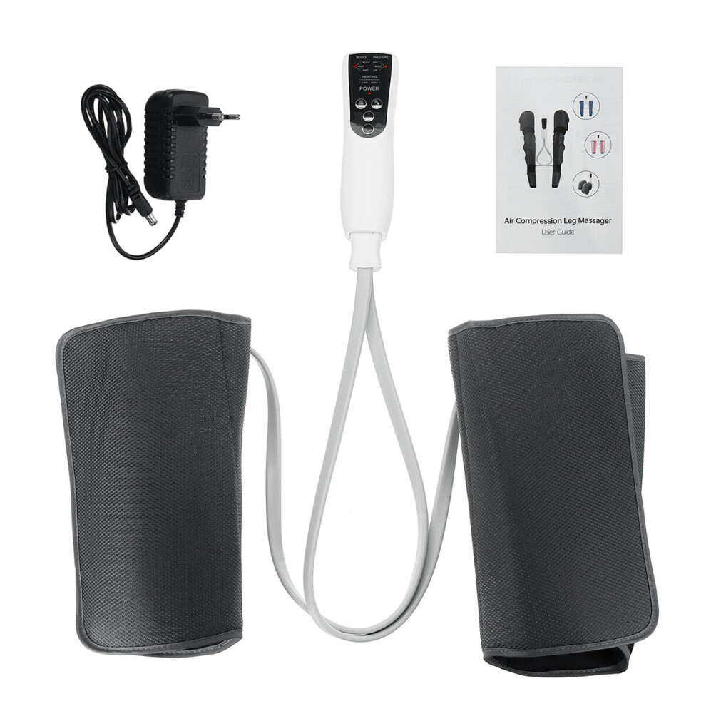 Greenzech (Eu Plug, Calf) Electric Leg Massager Intelligent Overheat Protection Air Pressure Leg Massager Airbag Kneading Hot Compress Three-Moded Leg Massager