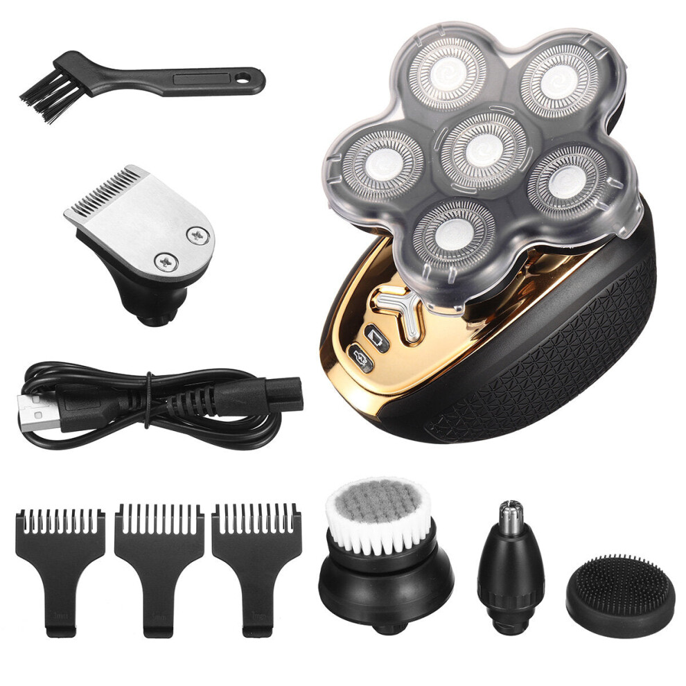 Greenzech (Shaver Set) 8D Floating Heads Electric Shaver Ipx6 Waterproof Dry Wet Dual-Use Electric Razor Anti-Pinch Cordless Rechargeable Electric Shaver