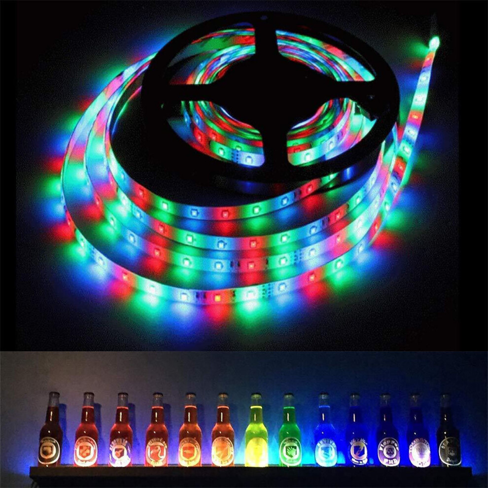 (5M) 5V USB Power LED Strip Lights 3528 RGB TV Backlight Bluetooth APP Remote Music