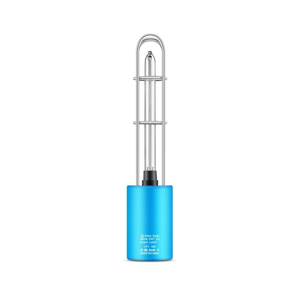 (Blue) Sterilizer Lamp UV + Ozone Double Disinfection Light Home Ultraviolet Light Smart Bulb UV Germicidal Lamp Ozone Sterilization Lamp