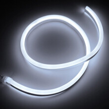 (Pure White) 1M 2835 LED Flexible Neon Rope Strip Light Xmas Outdoor Waterproof 220V