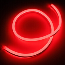 (Red) 1M 2835 LED Flexible Neon Rope Strip Light Xmas Outdoor Waterproof 220V