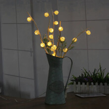 (Warm White) 5M White Warm White 25LED Twig Tree Branches Table Holiday String Light Decoration AC110-220V