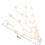 (White) 5M White Warm White 25LED Twig Tree Branches Table Holiday String Light Decoration AC110-220V 5