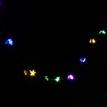 (Colorful) 1M 10 LED Battery Powered Star String Fairy Light For Chirstmas Party Weddinng Decor