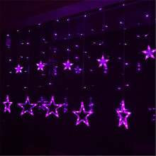 (Purple) 1M 10LEDs Fairy Light String LED Battery Power Romantic Star Party Xmas Garden Decor