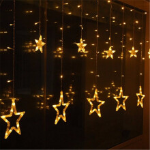(Yellow) 1M 10LEDs Fairy Light String LED Battery Power Romantic Star Party Xmas Garden Decor