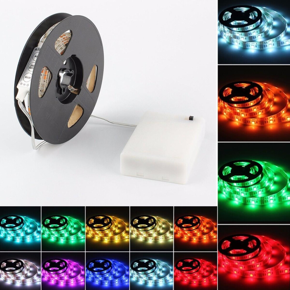 (200cm) LED Strip Light 50CM 100CM 150CM 200CM 5050 Waterproof RGB Flexible Color Changing Kit for Home Kitchen TV Backlight