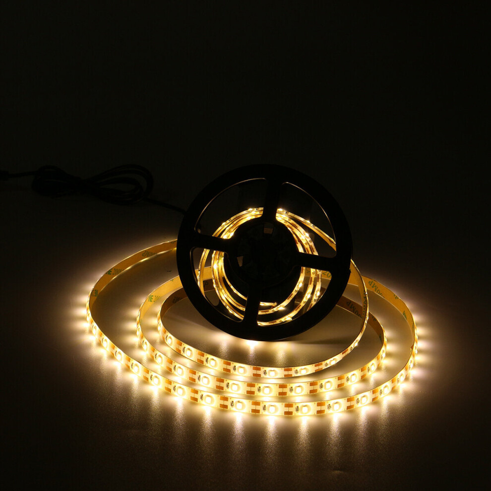 (Warm White, 5M) LED Light Strip USB Waterproof Lamp String LED Light with 5V USB TV Background Light Waterproof Christmas Decorations Clearance Christmas Lights