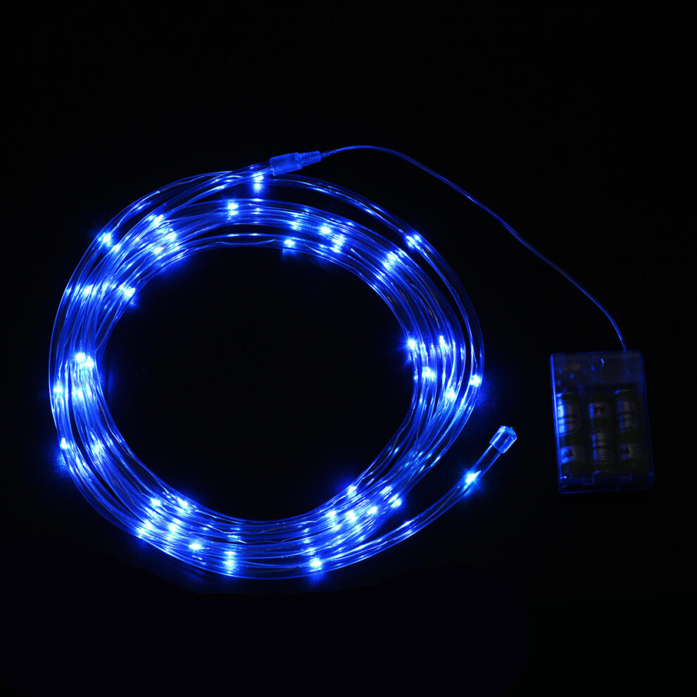 (Blue) Battery Operated Bright LED String Light for Game Corn Hole Bean Bag Toss Board Sandbag