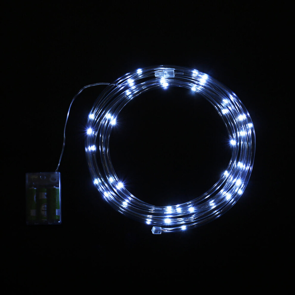 (White) Battery Operated Bright LED String Light for Game Corn Hole Bean Bag Toss Board Sandbag
