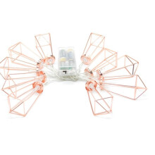 (3.3M) Battery Powered 1.8M/3.3M 10/20LEDs Metal Diamond Fairy String Light for Christmas Holiday Party