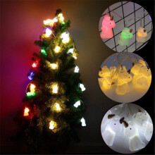 (Blue) Battery Powered 1.7M 10LEDs Unicorn Indoor Fairy String Lights For Wedding Christmas