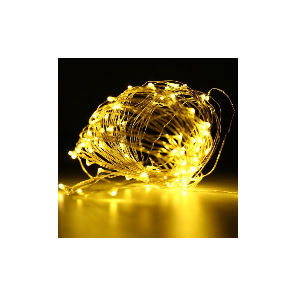 (Warm White) Battery Powered 10M 100LEDs Waterproof Copper Wire  String Light For Wedding Party Decor-image-OPC-PGKP88R-NEW