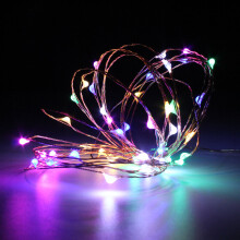 (RGB) Battery Powered 10M 100LEDs Waterproof Copper Wire Fairy String Light for Christmas +Remote Control Christmas Decorations Clearance Christmas Lights