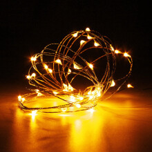 (Yellow) Battery Powered 10M 100LEDs Waterproof Copper Wire Fairy String Light for Christmas +Remote Control Christmas Decorations Clearance Christmas Lights