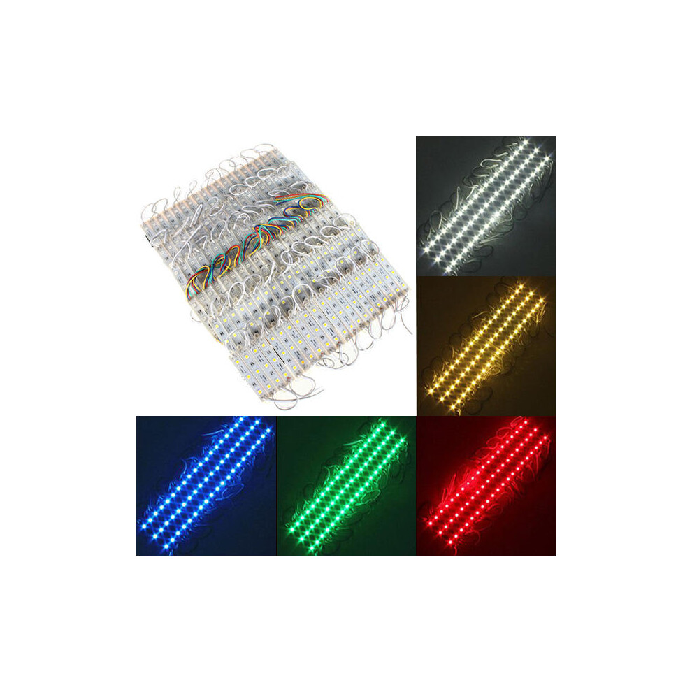 (RGB) 20 Pieces 5050 SMD 60 LED Module Rigid Strip String Light Multi-Colors Waterproof DC 12V-image-OPC-PGKP8CK-NEW