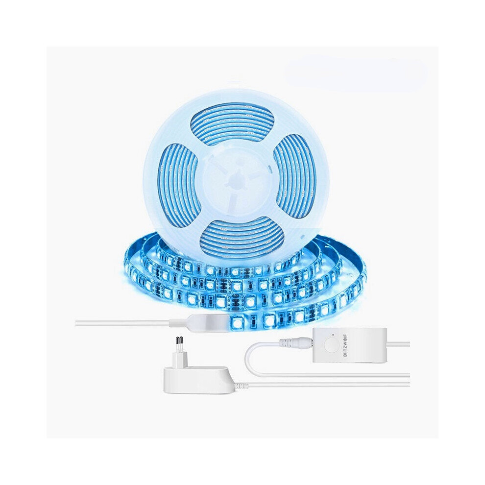 (EU Plug, 2m) 2m/5m Smart APP Control RGBW LED Light Strip Kit Work With Amazon Alexa Google Assistant Christmas Decorations Clearance Christmas Lights