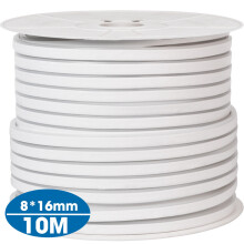(10M) 220V RGB Neon Flex Rope Light: 8x16mm Waterproof LED Strip, 1/5/10M 5050 LED Neon Tube, IP65 for Home DIY & Christmas Decor