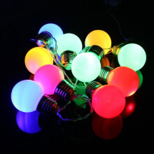 (Multi Color) 10 LED Battery Mini Festoon Fairy String Light Bulb Christmas Wedding Garden Lamp