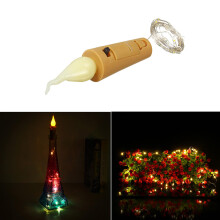 (1pcs) 1X 6X 10X 12X Battery Operated 2M 20 LED Bottle Candle Wire String Light Fairy Strip Xmas Party Lamp