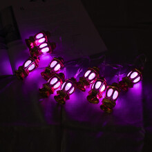 (Pure White) 1.65M Gold Oil Lamp Battery Powered 10LED Fairy String Light for Holiday Christmas Indoor Home Decoration