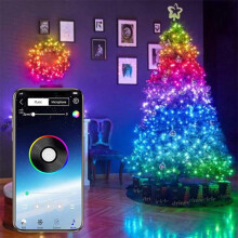 (10M) USB Fairy Lights: 32.8FT LED String Lights with Music Sync, Bluetooth APP Control, Indoor/Outdoor Color Changing Twinkle Lights