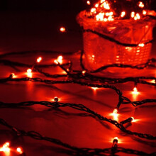(Red) 20M 200 LED String Fairy Light Outdoor Christmas Xmas Wedding Party Lamp 220V