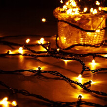 (Yellow) 20M 200 LED String Fairy Light Outdoor Christmas Xmas Wedding Party Lamp 220V