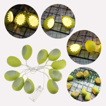 (30LED, 4.5M) 1.5M 3M 4.5M Cracked Egg LED String Light Battery Supply Easter Christmas Holiday Decorative Indoor Lighting