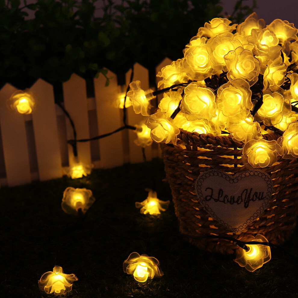 (Warm White, 12M) 11/12/22M Solar LED String Lights Waterproof Christmas Party Garden Home Decor