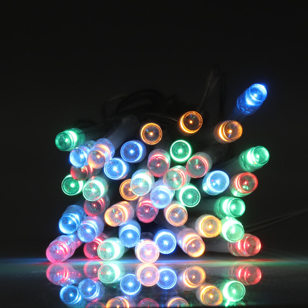 (Colorful) 6M 8 Modes Solar Powered 40 LED String Light Outdoor Christmas Holiday Lamp