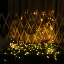 (Warm White, 3M*3M) 2M*3M 3M*3M Waterproof Mesh Net LED Fairy String Light For Wedding Christmas EU Plug
