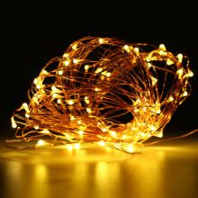 (Warm White) Battery Powered 1.65M 10LEDs Deer Shaped Wooden House Indoor Fairy String Light For Christmas