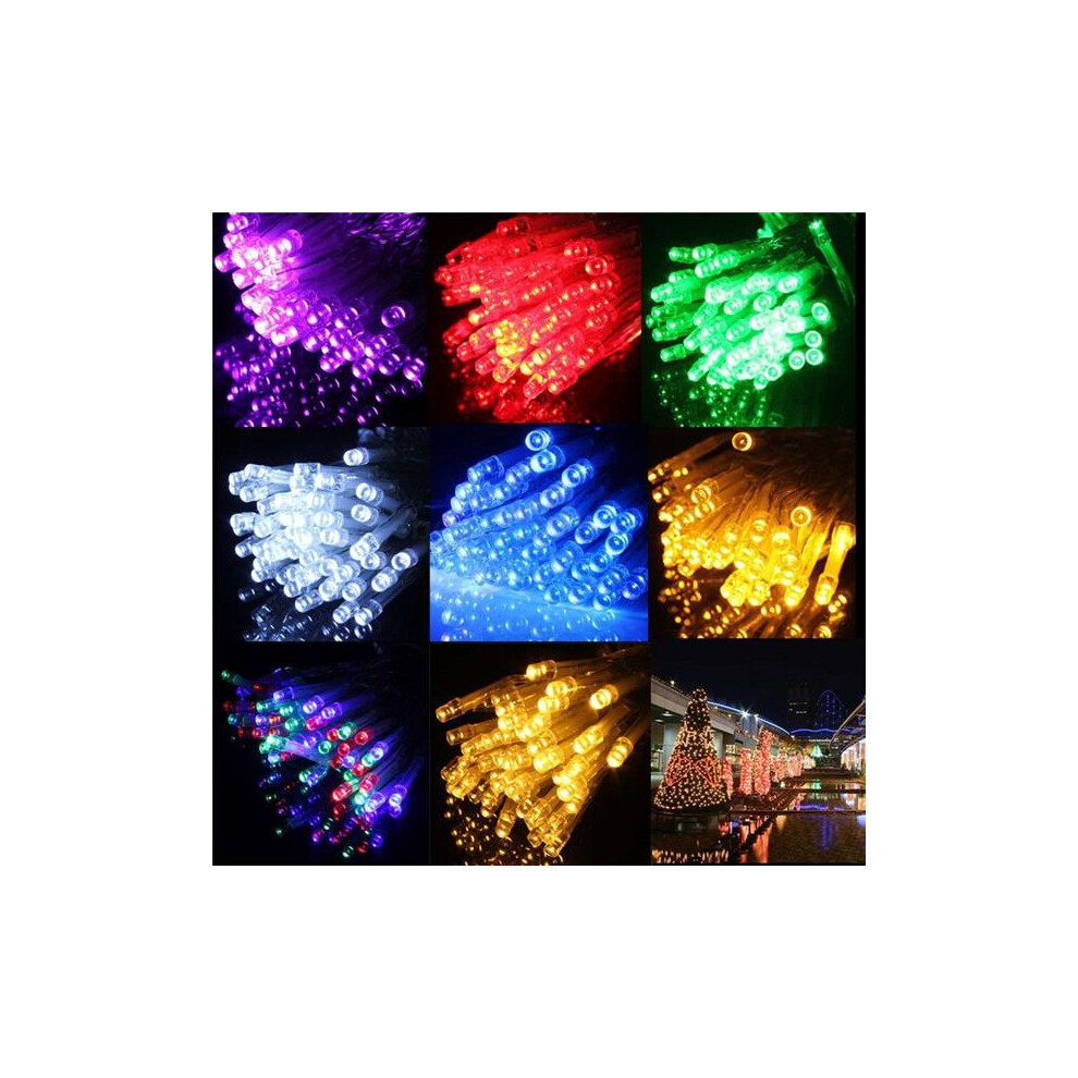 (Red) 2M 18 LED Battery Operated Xmas Four leaf Clovers String Fairy Lights Party Wedding Christmas Decor