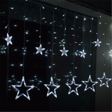 (White) 2M 138 LED Christmas Wedding Xmas Party Decor String Fairy Window Wall Star Light