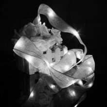 (White) 2M 20 LED Ribbon String Fairy Light Battery Powered Party Xmas Wedding Decoration Lamp