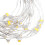 (Warm White) Battery Powered 8 Modes 10 Branches 60LED Peacock String Holiday Light with 19Keys Remote Control 4