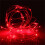 (Red) Battery Powered 5M 50LEDs Waterproof Silver Wire Fairy String Light for Christmas +Remote Control 1