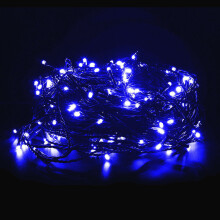 (Blue) 50M 24V Low Voltage Light String 250 Lights Transparent Wire Holiday String Light White / Warm White /Blue / Multicolor Optional