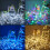 (Blue) 50M 24V Low Voltage Light String 250 Lights Transparent Wire Holiday String Light White / Warm White /Blue / Multicolor Optional 6