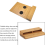 Couch Cup Holder Wood Multifunction TV Remote Holder 5