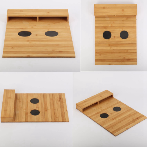 Couch Cup Holder Wood Multifunction TV Remote Holder 1