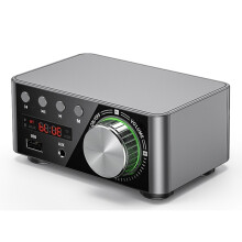 50W + 50W 100W Bluetooth 5.0 vahvistin digitaalinen äänitehovahvistin hopeanharmaa